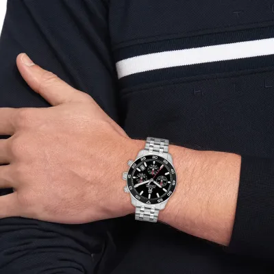 Tommy Hilfiger Black Dial Quartz Chronograph Watch